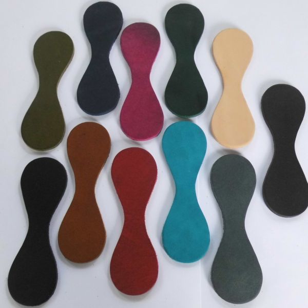 Schlüsselanhänger Rohlinge Doppeln in verschiedenen Fettleder Farben